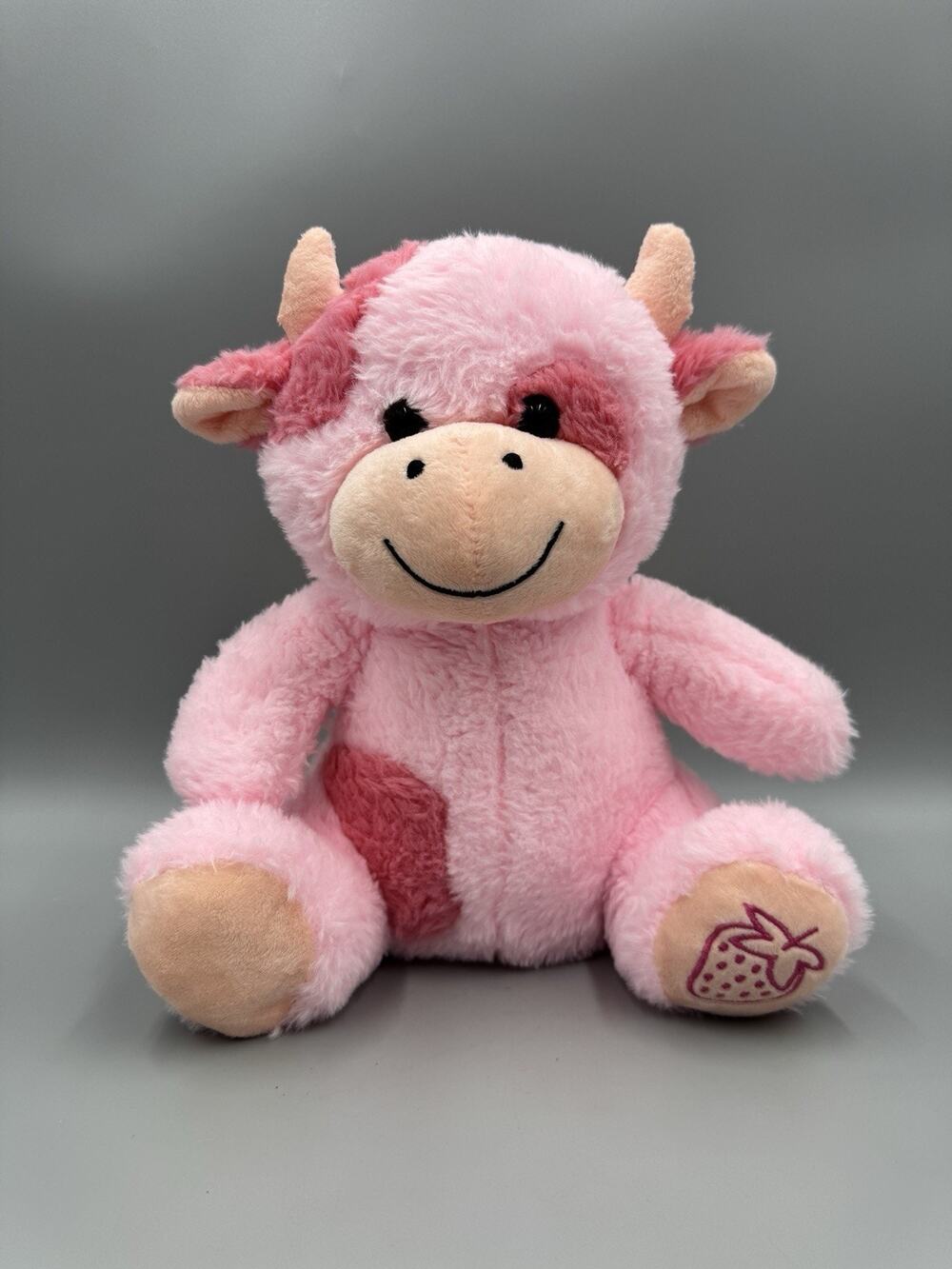 Send A Friend Strawberry Cow Plush Pink Stuffed Animal 10 Inch